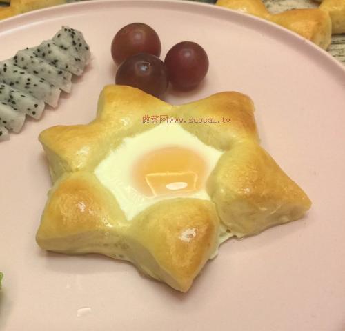 太阳花早餐面包圈的做法