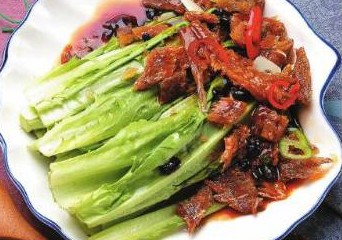 豆豉鲮鱼油麦菜