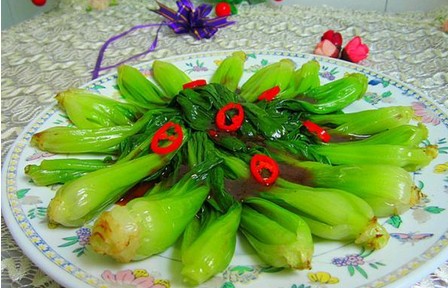 蚝油煮油菜心