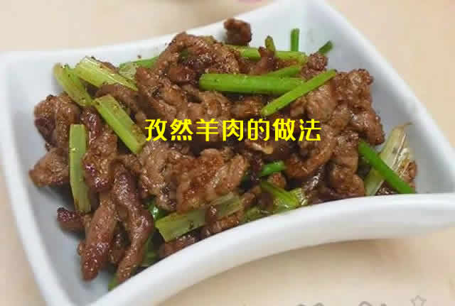 羊肉细嫩，不腥不膻的孜然羊肉的做法详细步骤