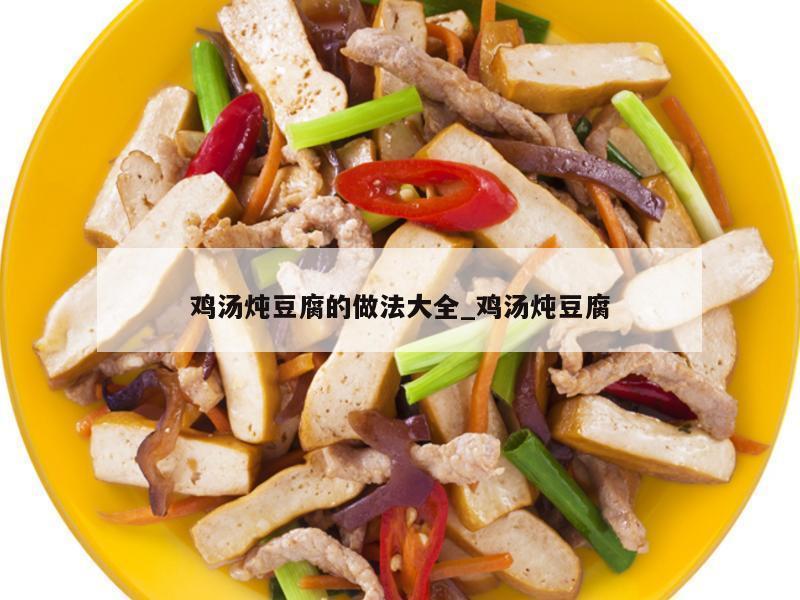 鸡汤炖豆腐的做法大全_鸡汤炖豆腐